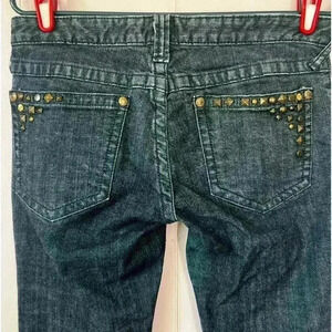 Free People Studded Jeans Womens Sz 28 EUC